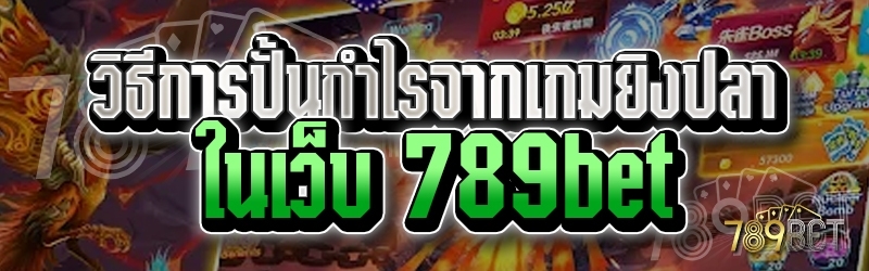 วิธีการปั้นกำไรจากเกมยิงปลา ในเว็บ 789bet