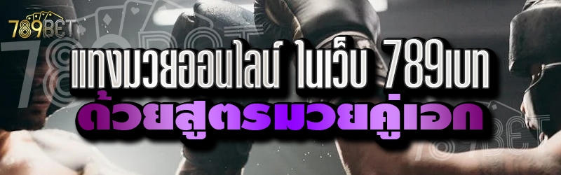 แทงมวยออนไลน์ ในเว็บ 789เบท ด้วยสูตรมวยคู่เอก