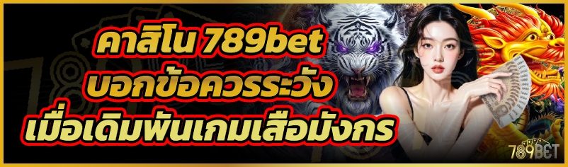 คาสิโน 789bet บอกข้อควรระวังเมื่อเดิมพันเกมเสือมังกร